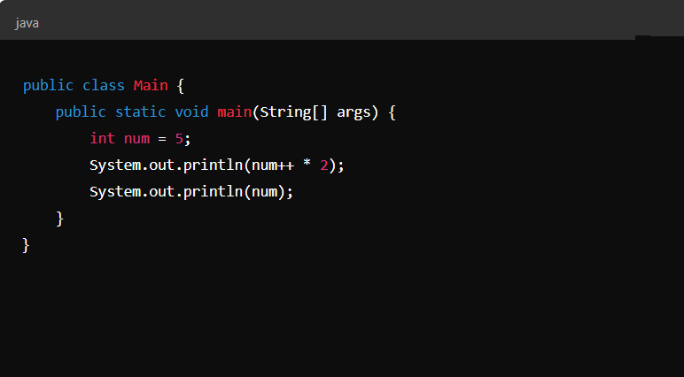 What will be the out put of program (you can use commas to separate the multiple outputs)