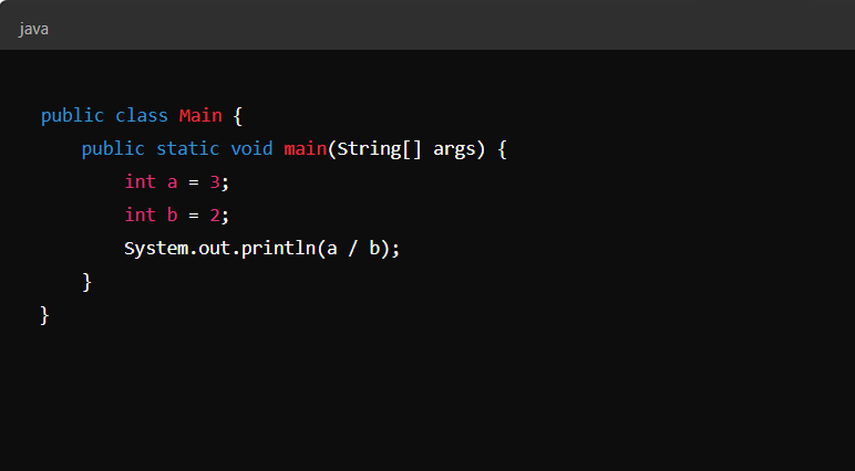 What will be the output of the program?
