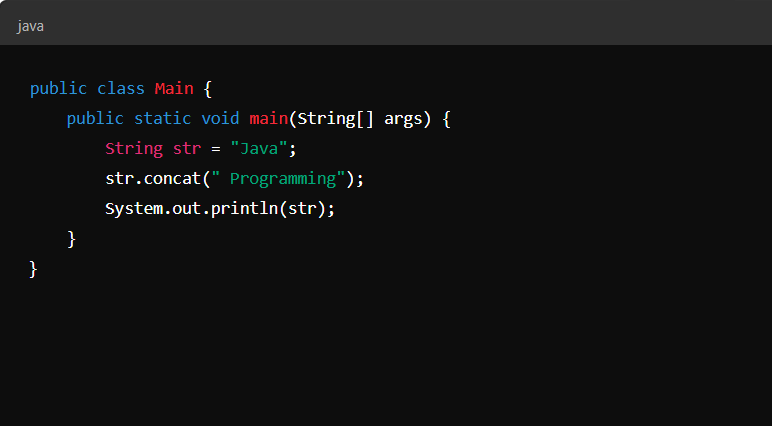 write down the output of the given code?
