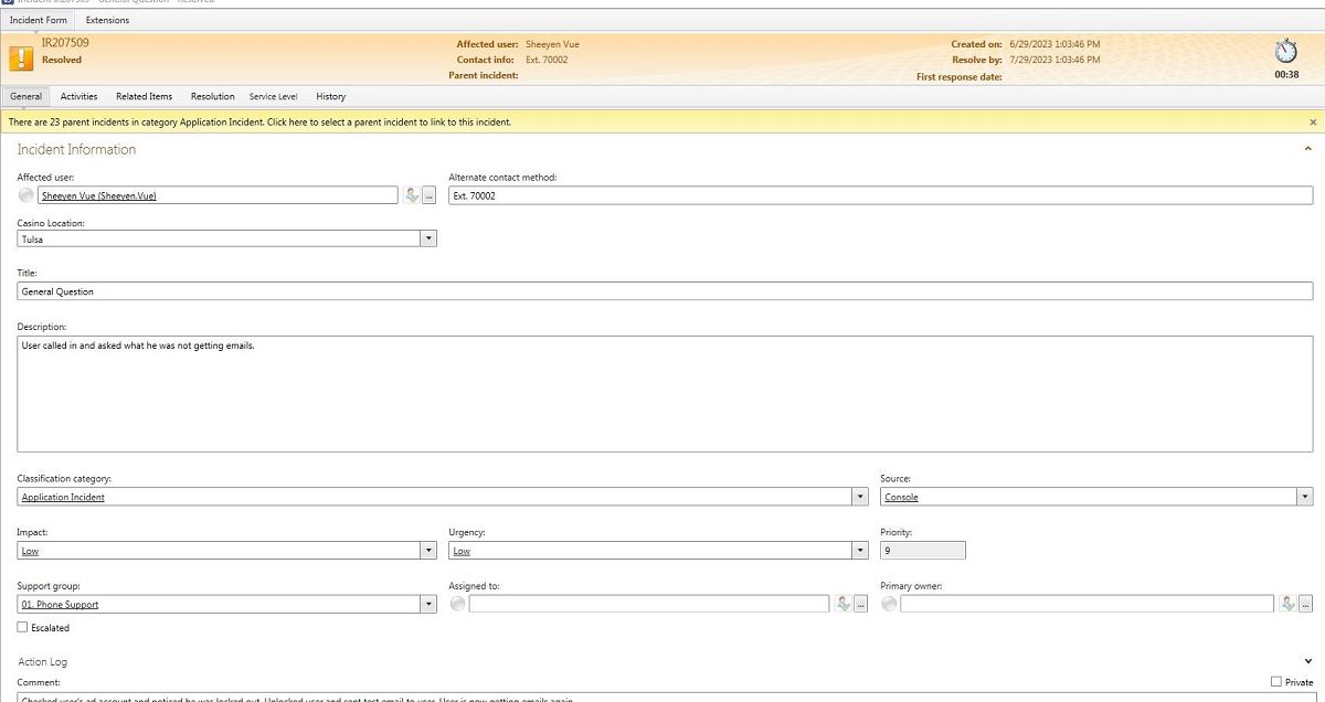 Results IT Support July Quiz