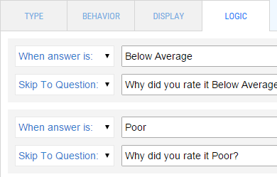 Quiz logic editor