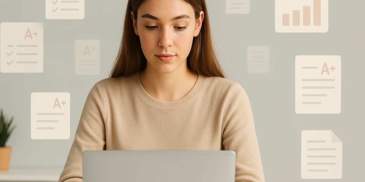 Student studying a list of Quizlet alternatives